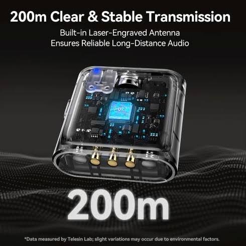 میکروفون یقه ای تلسین Telesin P5-MCP-01 - تصویر 2